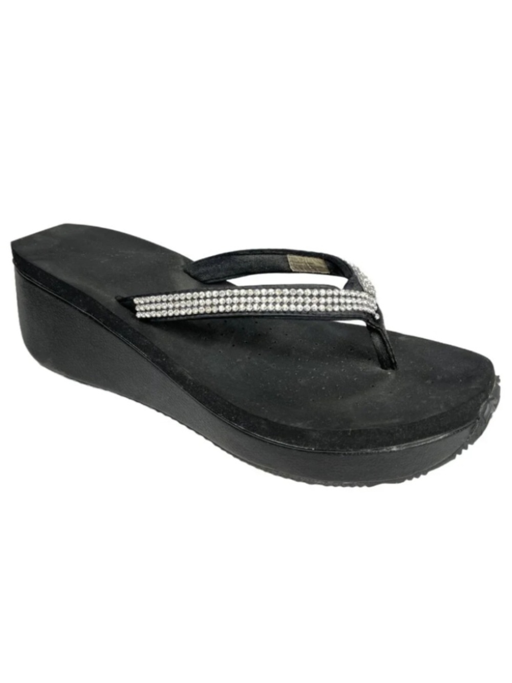 Volatile Corrine Thong Sandal | Crystal Bling Flip Flops | US Women's Size 10